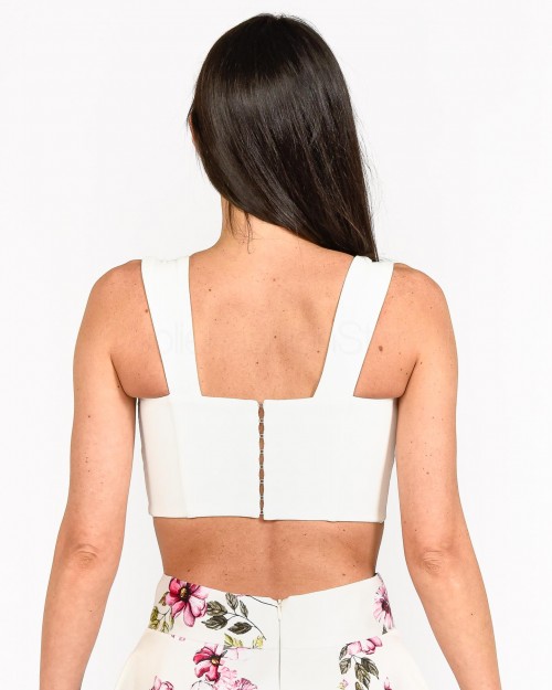 Alessandro Legora Top a Bustier Bianco  PE23AT203 BIANCO
