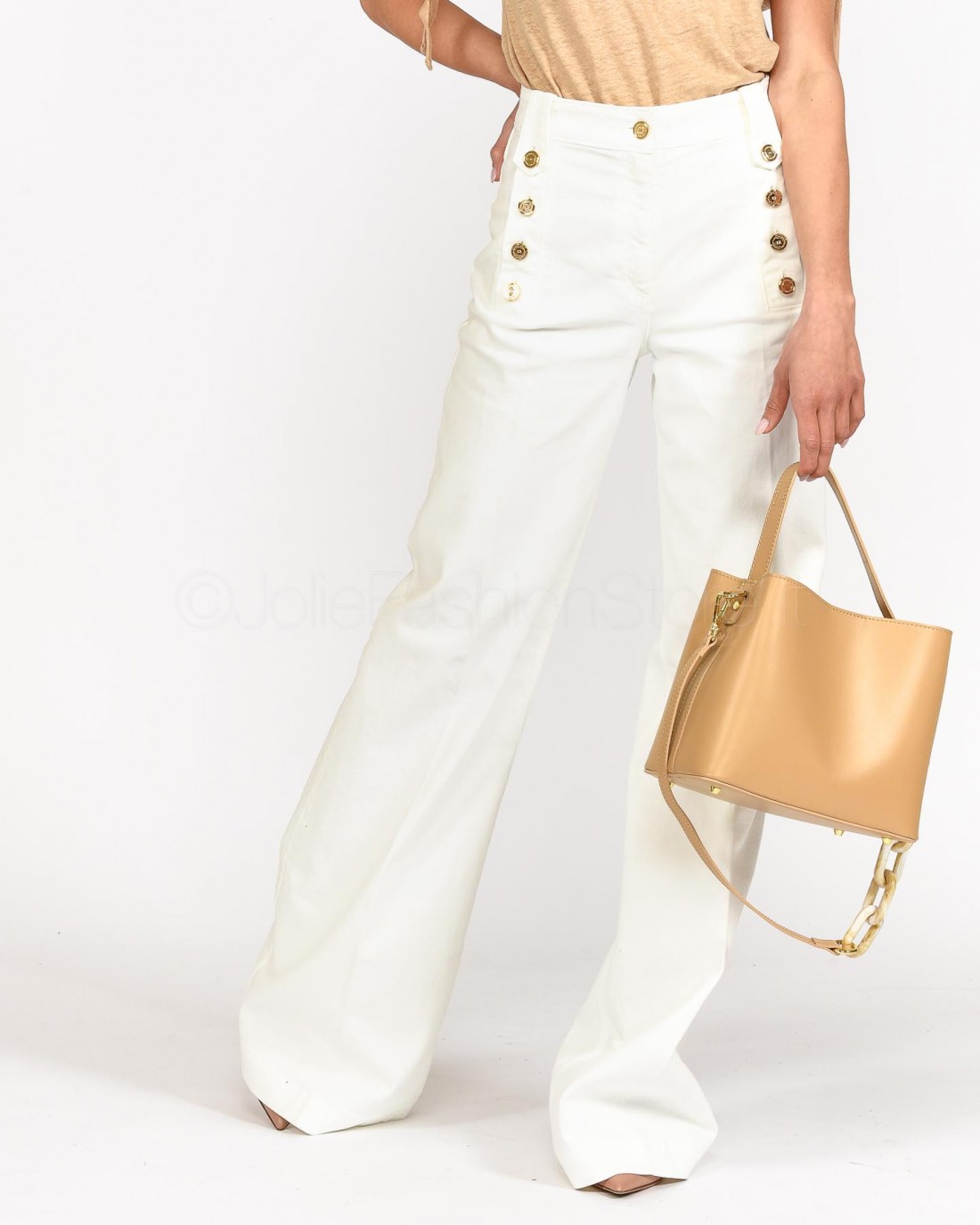 Elisabetta Franchi Jeans Bianco  PJ87D31E2 360