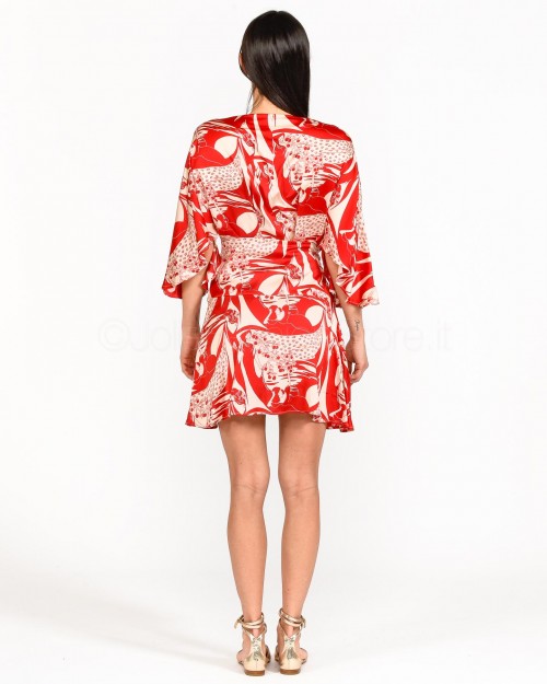 Anonyme Abito in Fantasia Rosso  A123SD020 RED