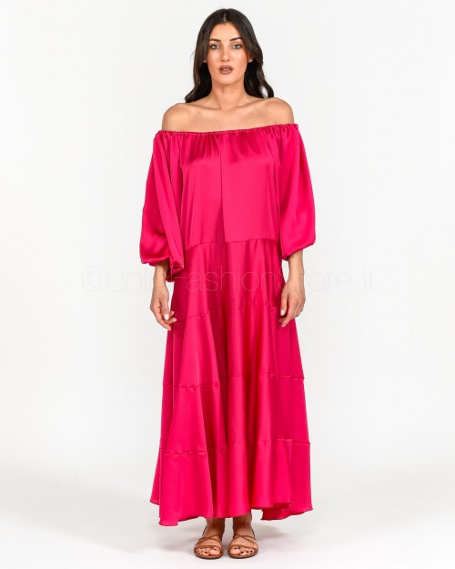 Simona Corsellini Abito Lungo Fucsia  P23CPAB054 01 0619