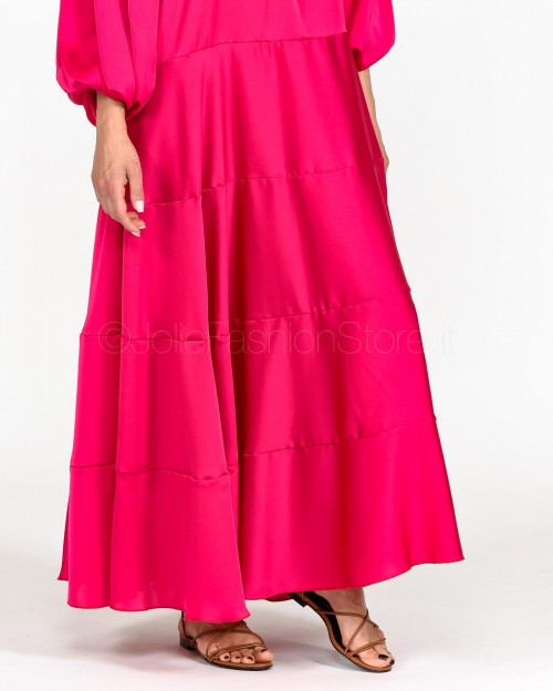 Simona Corsellini Abito Lungo Fucsia  P23CPAB054 01 0619