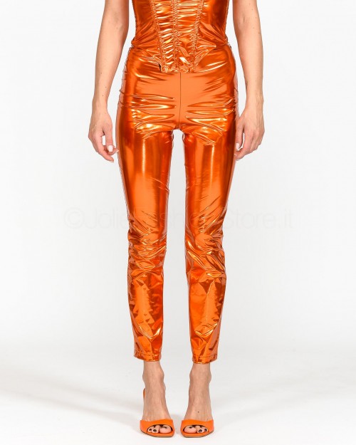 Patrizia Pepe Leggings Laminati Metal Coral  2P1540 J130 R783
