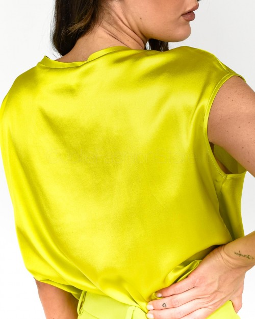Solo Tre Camicia in Seta Cedro  M1E0108 EU 21S