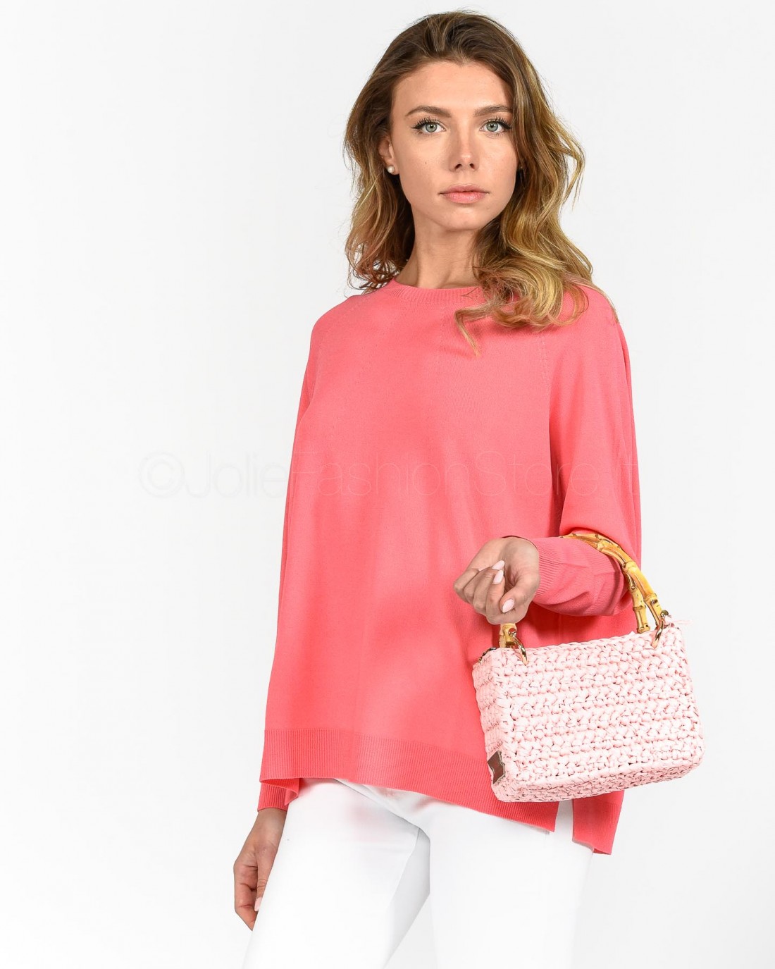 Solo Tre Maglia Rosa Shocking  M3E0109 EU 44S