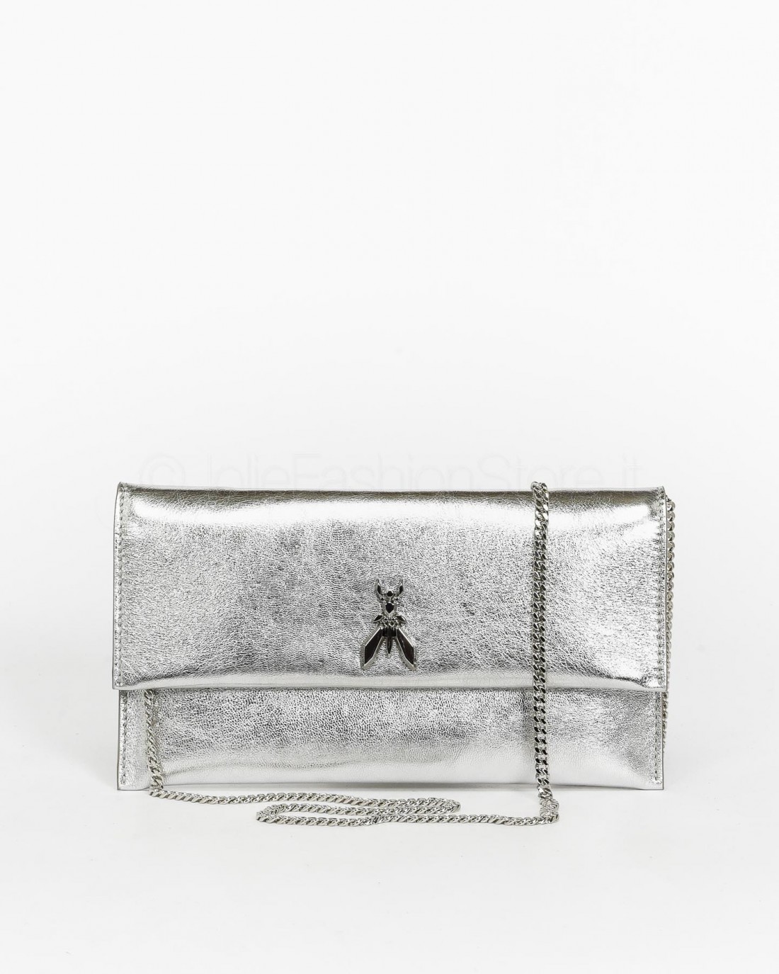 Patrizia Pepe Clutch Fly Silver  CB5460 L041 S298