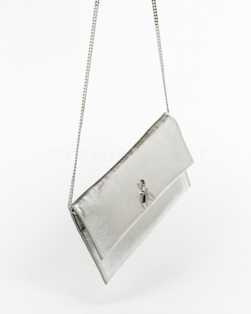 Patrizia Pepe Clutch Fly Silver  CB5460 L041 S298