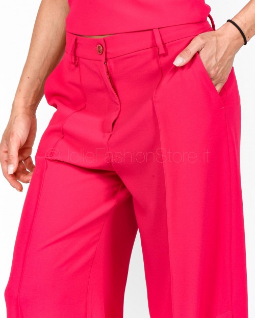 Pinko Pantalone in Crepe Fluido Fucsia  100897 A0MP P87