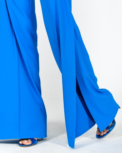 Pinko Pantalone in Crepe Fluido Bluette  100897 A0MP F71
