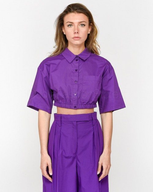 Patrizia Pepe Camicia Cropped Sexy Violet  2C1459 A9B9 M448