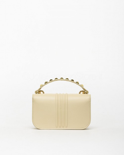 Pinko Love Bag Bell Mini Bianco Shiny Gold  100620 A0O1 Z14U