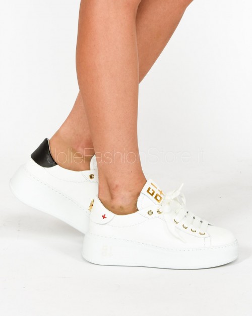 Gio+ Sneakers Bianca con Applicazioni Insetti  PIA 500