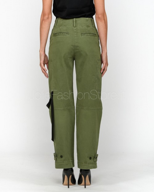 Pinko Pantalone Cargo Verde Militare  101793 A15L V45