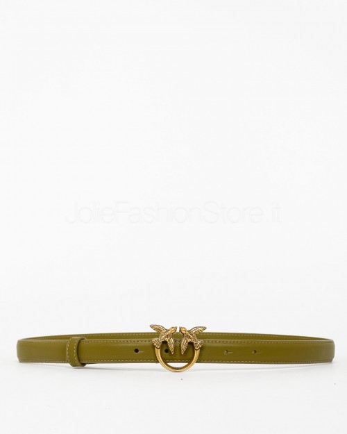Pinko Cintura Love Berry Simply H2 Verde Abete Antique Gold  100143 A0F1 V62Q
