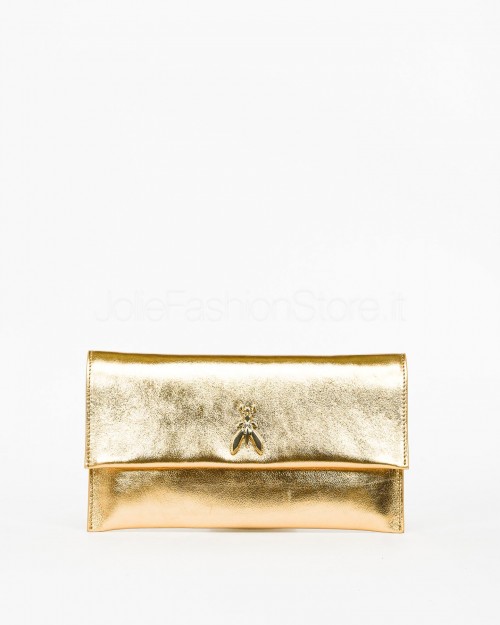 Patrizia Pepe Solar Gold Clutch