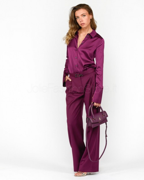 Patrizia Pepe Pantaloni con Cintura Futuristic Purple  8P0527 A106 M460