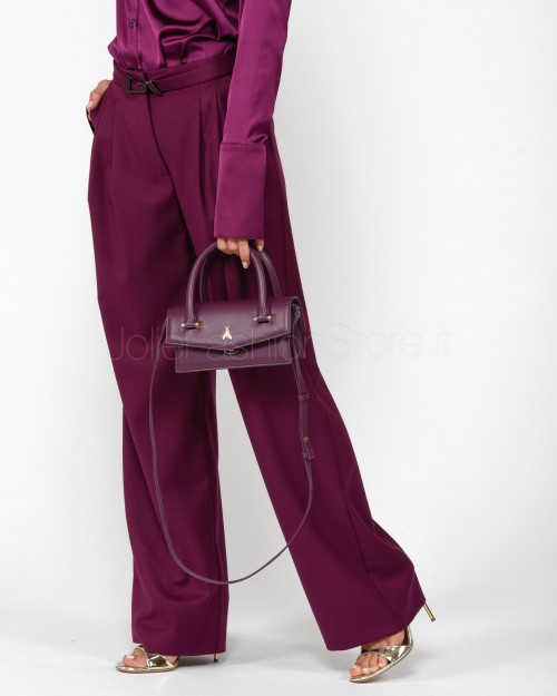 Patrizia Pepe Pantaloni con Cintura Futuristic Purple