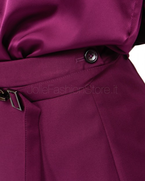 Patrizia Pepe Gonna Mini con Cintura Futuristic Purple  8G0364 A106 M460