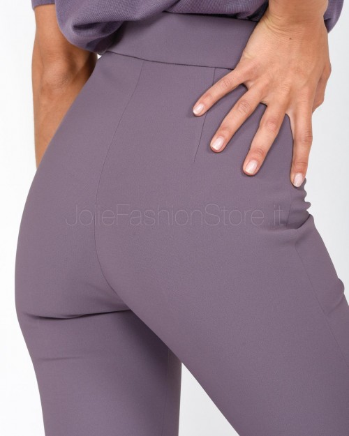 Elisabetta Franchi Pantalone Candy Violet a Zampa  PA00936E2 BI3