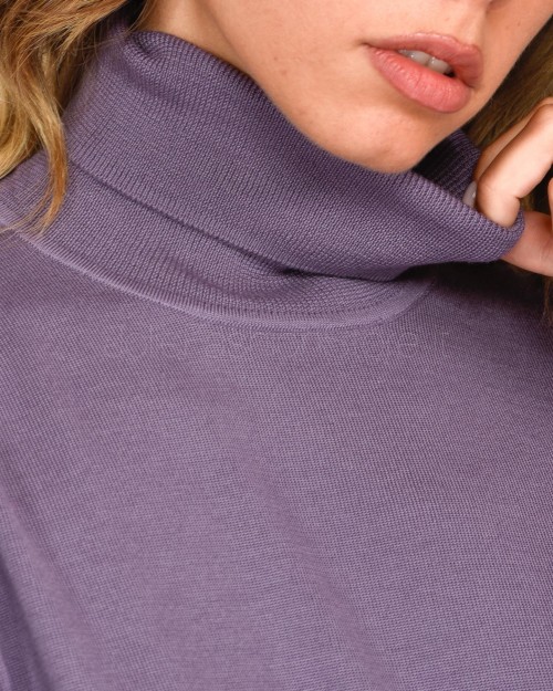 Elisabetta Franchi Maglia MM Candy Violet Burro  MK68B36E2 BJ7