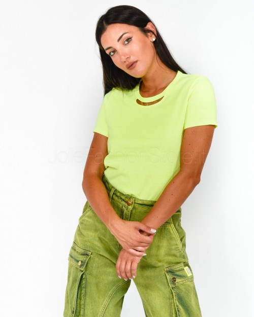 Elisabetta Franchi T-Shirt Lime Fluo  MA00836E2 BJ5