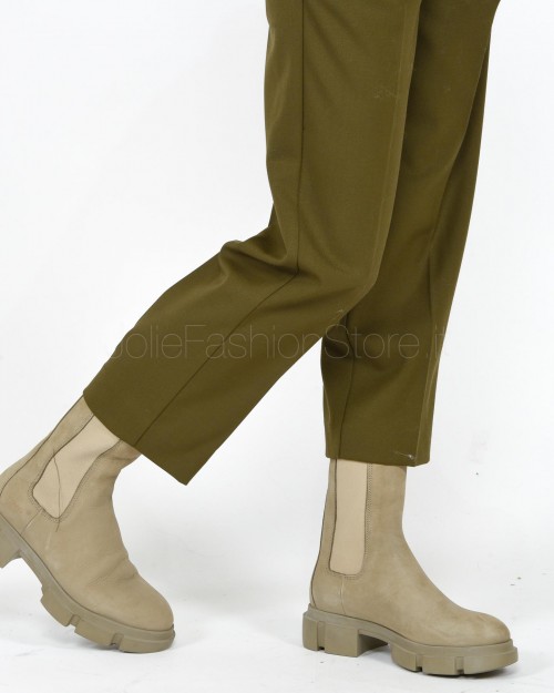 Solo Tre Pantalone a Sigaretta Verde Militare  M1R0075 RU 19S