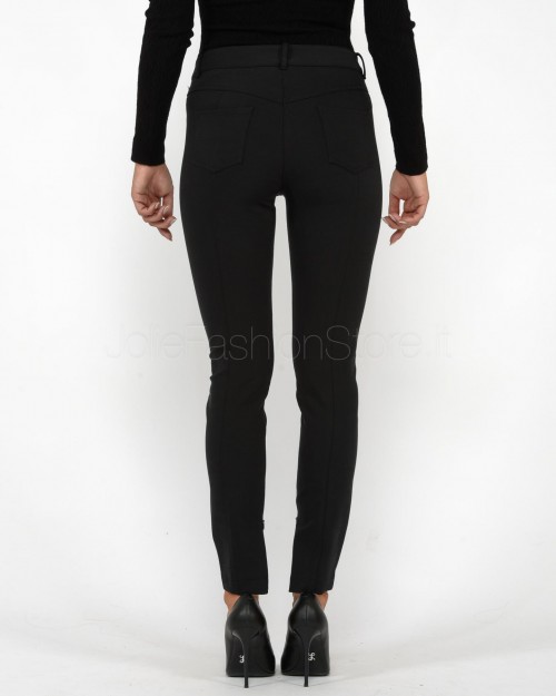 Elisabetta Franchi Pantalone Skinny Bielastico Nero  PA01236E2 110