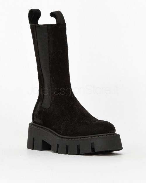Copenhagen Beatles Nero in Camoscio Para Carroarmato  CPH 139 WAXED SUADE BLACK