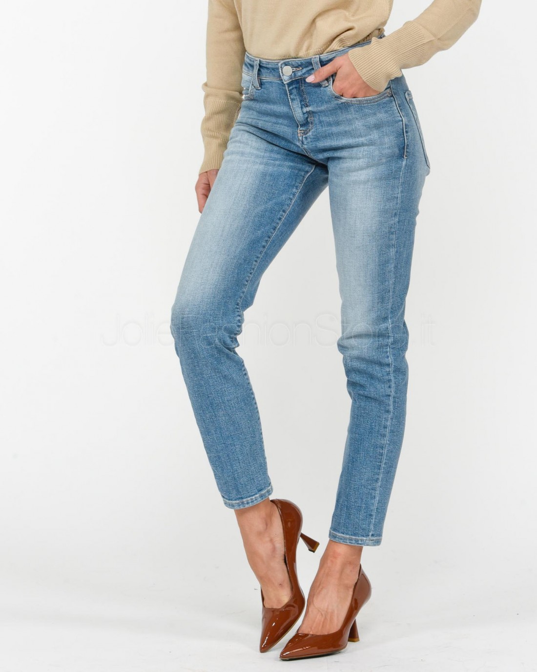 Icon Denim Jeans Skinny Azzurro  KYLIE ID826