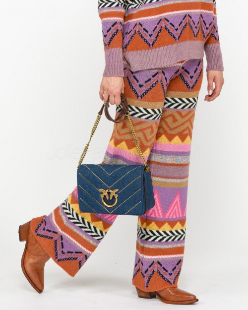 Akep Pantalone Fantasia Jacquard Multicolor