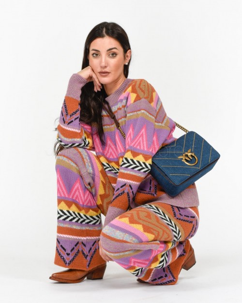 Akep Pantalone Fantasia Jacquard Multicolor  PTKD03059 V1