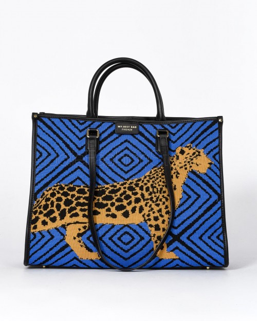 My Best Bag Atena Safari Leopard Shopping Bag