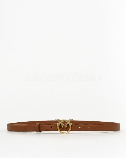 Pinko Belt Love Berry Simply H2 Brown Antique Gold