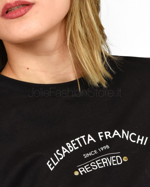 Elisabetta Franchi T-Shirt Over Nero  MA02341E2 110