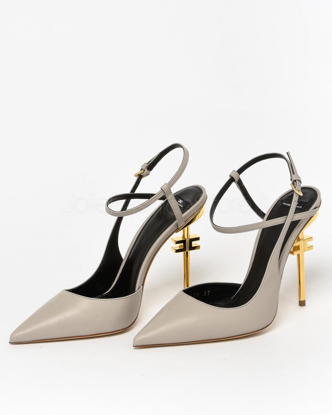 Elisabetta Franchi Scarpe Slingback con Tacco Logato  SA37B41E2 155