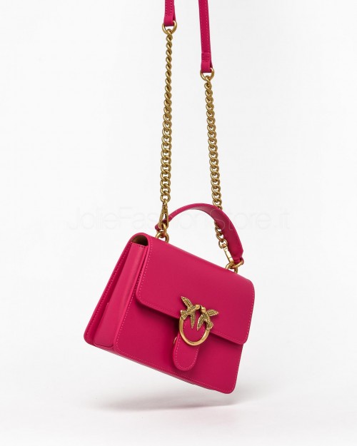 Pinko Borsa Love One Top Handle Mini Light Pink Antique Gold  100071 A0F1 N17Q