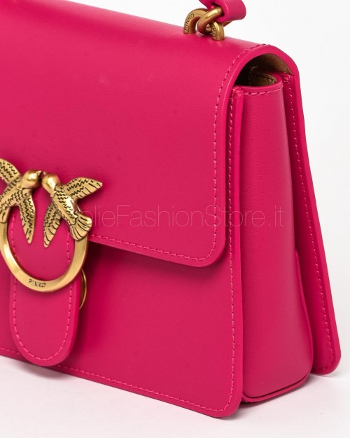 Pinko Borsa Love One Top Handle Mini Light Pink Antique Gold  100071 A0F1 N17Q