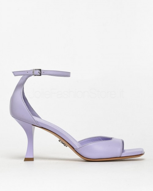 Sergio Levantesi Hourglass Heel Sandal in Orchid Leather  IRIS4 CACHEMIRE ORCHIDEA