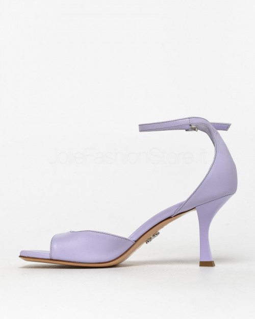 Sergio Levantesi Hourglass Heel Sandal in Orchid Leather  IRIS4 CACHEMIRE ORCHIDEA