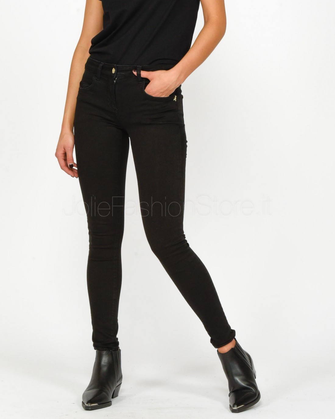 Patrizia Pepe Skinny Jeans Black  CP1186 DS04 K103