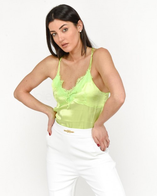 Pink Memories Top with Lime Lace