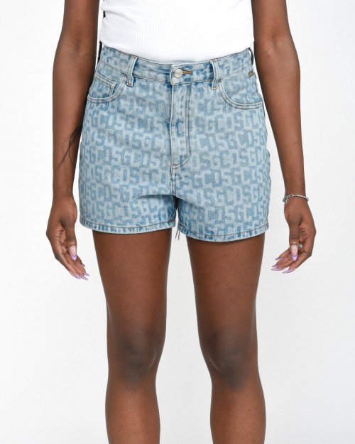 GCDS GCDS MONOGRAM DENIM SHORTS Denim  A1CW3100DA2 75