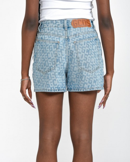 GCDS GCDS MONOGRAM DENIM SHORTS Denim  A1CW3100DA2 75