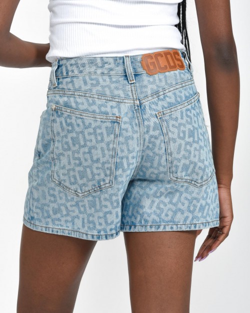 GCDS GCDS MONOGRAM DENIM SHORTS Denim  A1CW3100DA2 75