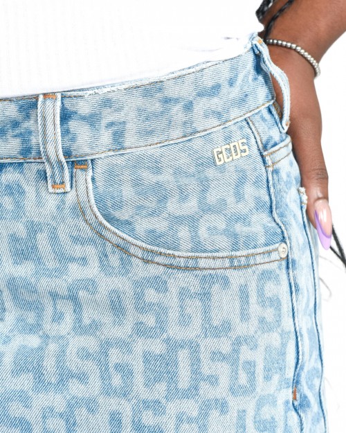 GCDS GCDS MONOGRAM DENIM SHORTS Denim  A1CW3100DA2 75