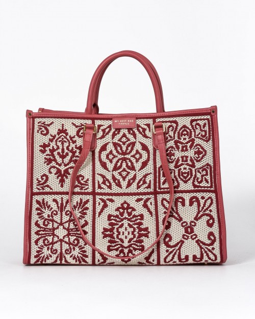 My Best Bag Shopping Bag Atena Lisbon Red  MYB 6108 SS MINERAL RED