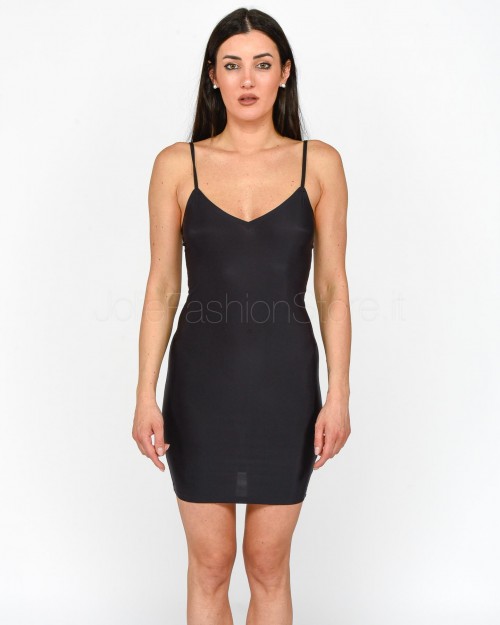 Patrizia Pepe Mikrofaser Slip Schwarz
