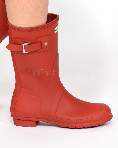 Hunter Low Rubber Boot Red  WFS1000RMA MLR
