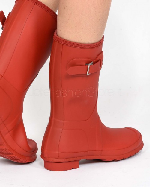Hunter Low Rubber Boot Red  WFS1000RMA MLR