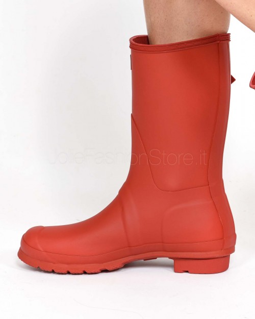 Hunter Low Rubber Boot Red  WFS1000RMA MLR