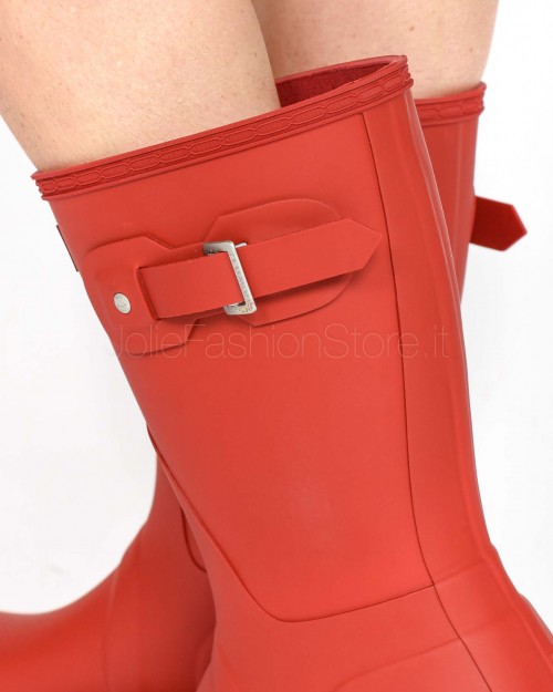 Hunter Low Rubber Boot Red  WFS1000RMA MLR